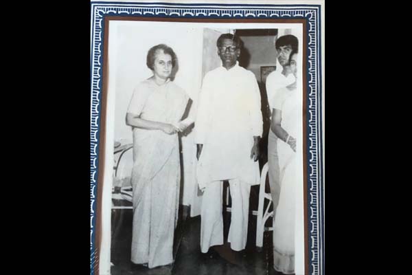 Saraju Pandey with Indira Gandhi