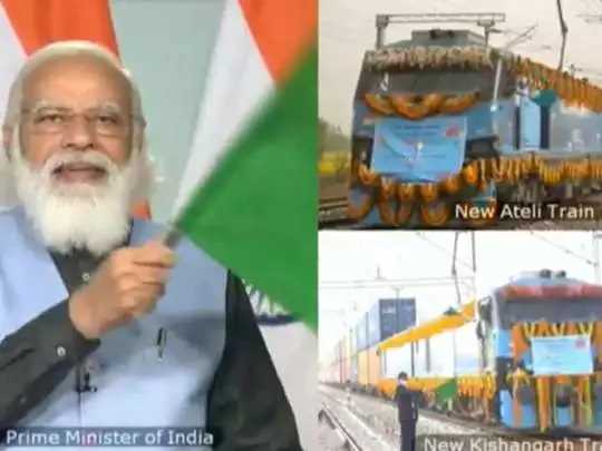 पीएम मोदी ने डीएफसी के न्यू रेवाड़ी-न्यू मदार खंड का किया उद्घाटन