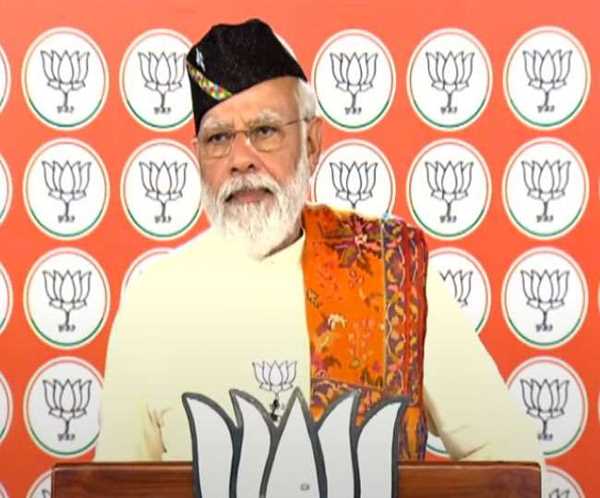 प्रधानमंत्री की वर्चुअल रैली, बोले : कांग्रेस ने उत्तराखंड के विकास के साथ पाप किया