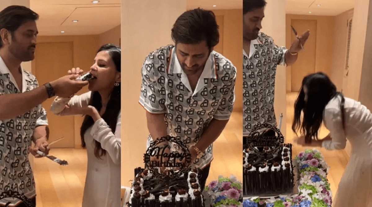 43 साल के हुए एमएस धोनी, पत्नी साक्षी ने पैर छूकर लिया आशीर्वाद