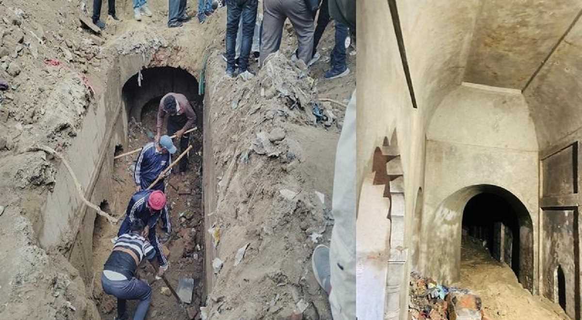 संभल में मिली बावड़ी पर दूसरे दिन भी जारी रही खुदाई, होगी अतिक्रमणमुक्त