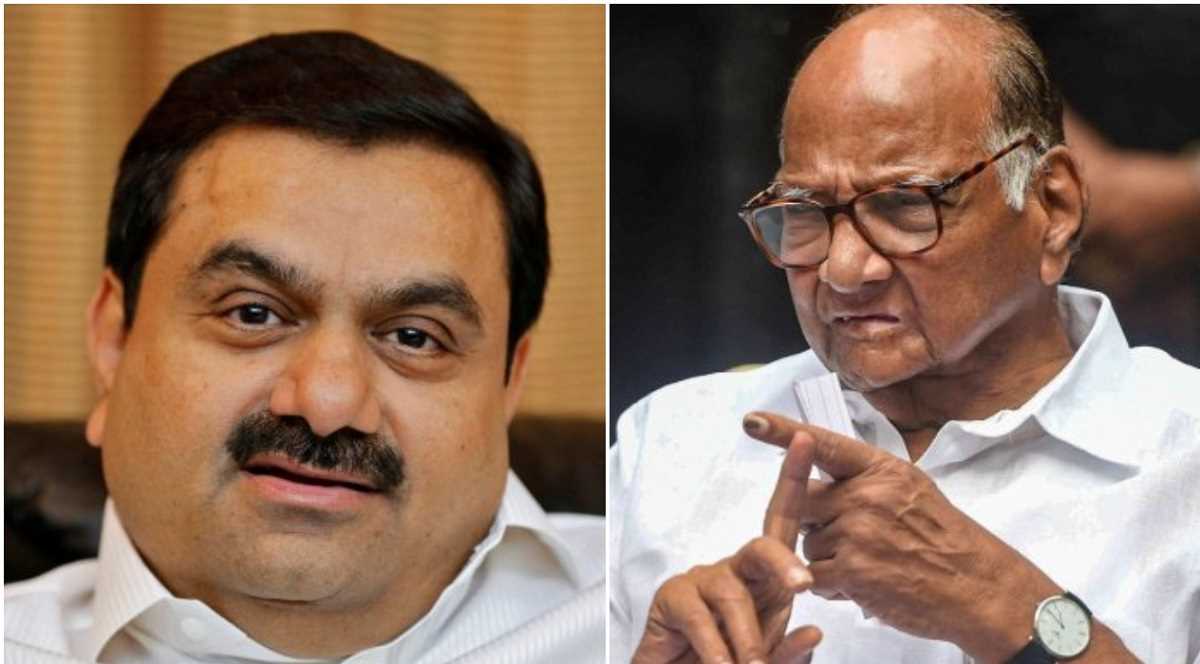 मुंबई में शरद पवार से मिलने पहुंचे गौतम अदाणी