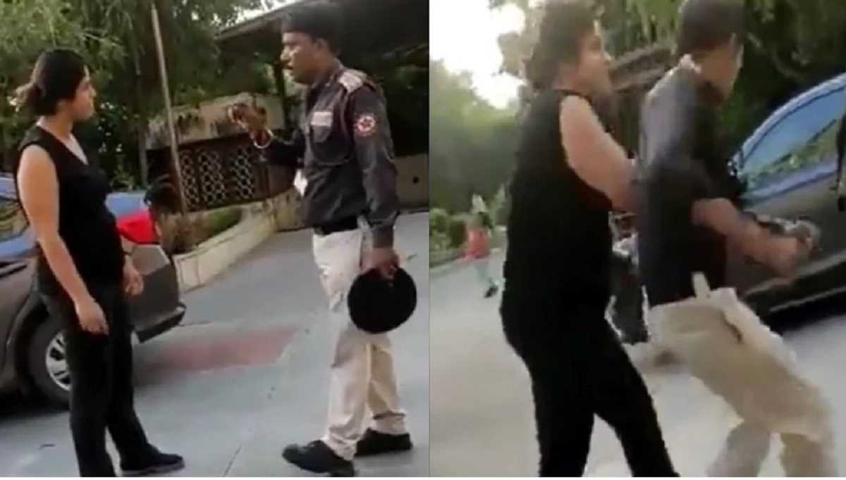 नोएडा : सोसाइटी में गार्ड से बदतमीजी करने वाली महिला हिरासत में नोएडा : सोसाइटी में गार्ड से बदतमीजी करने वाली महिला हिरासत में