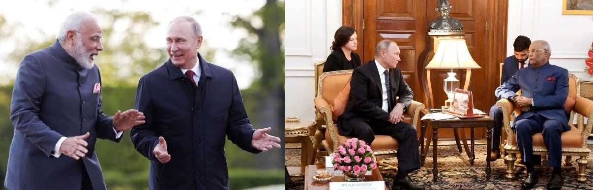 राष्ट्रपति कोविंद और पीएम मोदी को पुतिन ने दी नववर्ष की पूर्व शुभकामनाएं