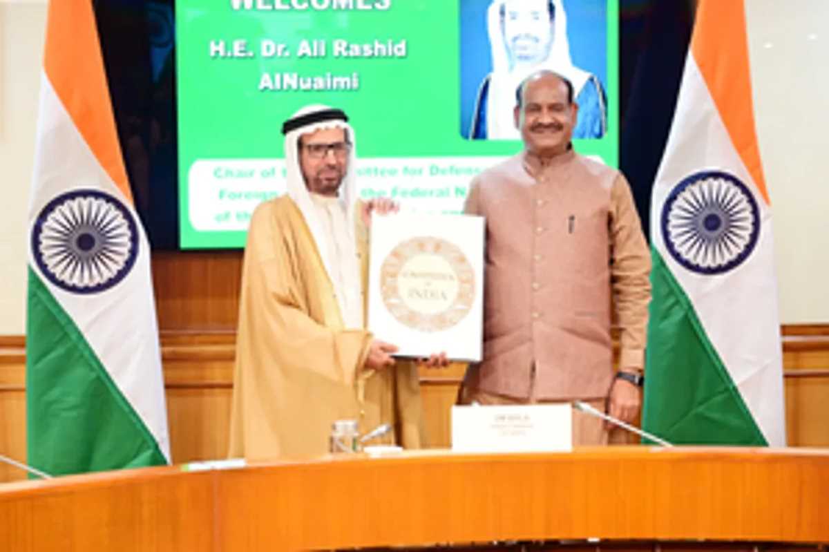 यूएई के संसदीय शिष्टमंडल ने लोकसभा अध्यक्ष ओम बिरला के साथ की बैठक यूएई के संसदीय शिष्टमंडल ने लोकसभा अध्यक्ष ओम बिरला के साथ की बैठक