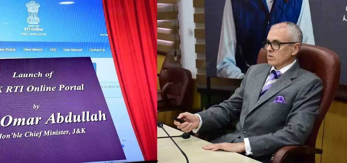 जम्मू-कश्मीर : सीएम उमर अब्दुल्ला ने आरटीआई ऑनलाइन पोर्टल किया लॉन्च