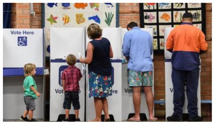 ऑस्ट्रेलिया में आम चुनाव के लिए मतदान जारी