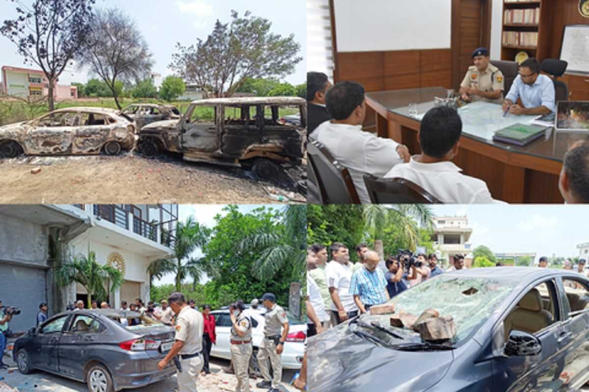 हरियाणा के नूंह में हुई हिंसा में तीन की मौत, 60 घायल