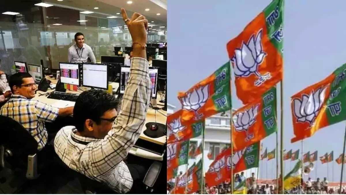 हरियाणा में भाजपा की बंपर जीत ने शेयर बाजार में भरा जोश, सेंसेक्स 584 अंक बढ़ा