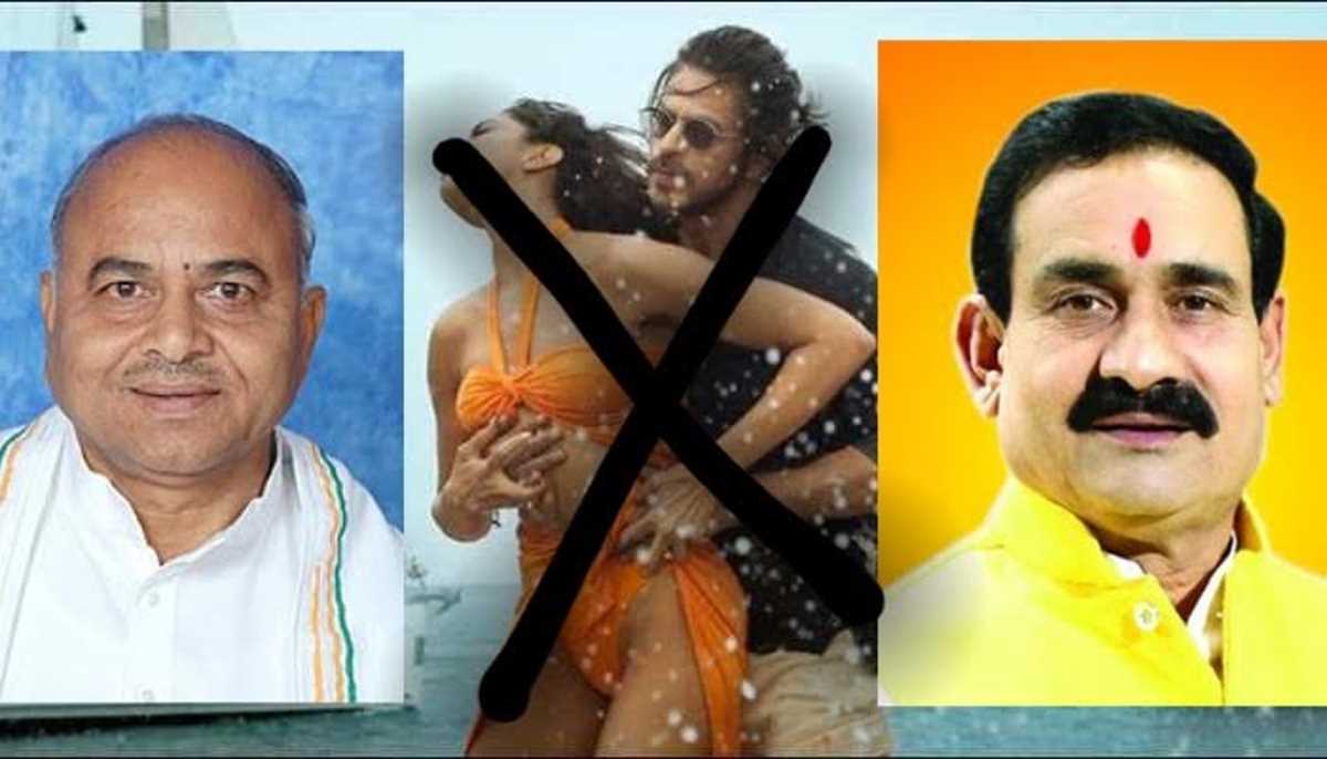 शाहरुख दीपिका स्टारर पठान विवादों में, मध्यप्रदेश में बेन की चेतावनी!