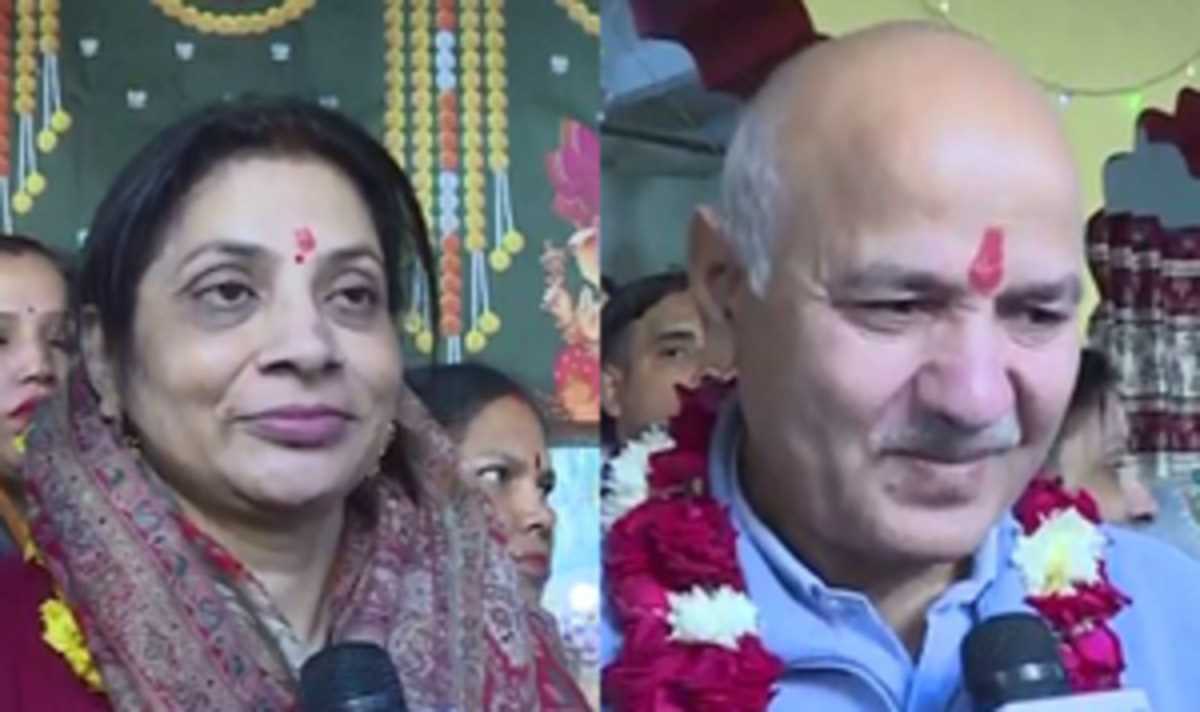 जंगपुरा से मनीष सिसोदिया ने शुरू किया चुनाव अभियान, पत्नी दिखीं साथ, बोले, ‘उम्मीद हैं यहां से जीतेंगे’