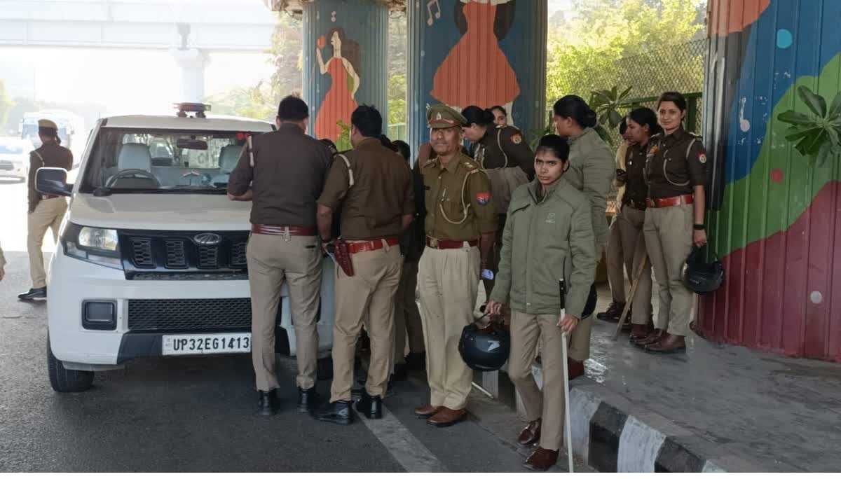 नोएडा और ग्रेटर नोएडा में चप्पे-चप्पे पर पुलिस बल तैनात