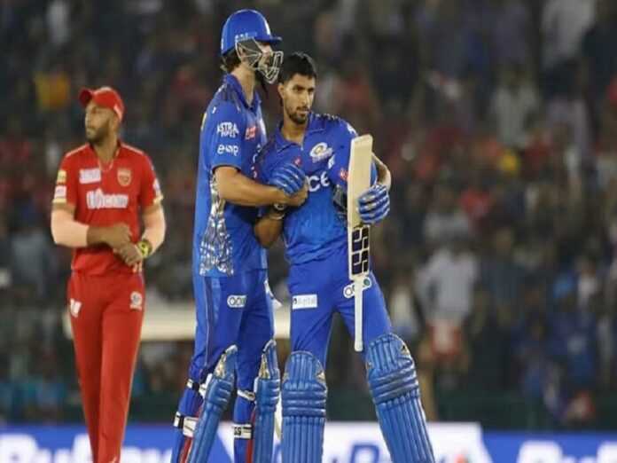 आईपीएल 2023 : मुंबई ने पंजाब को 6 विकेट से हराया