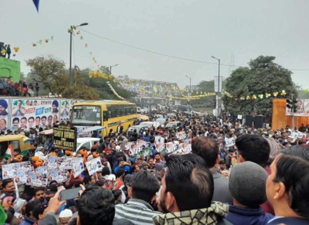 दिल्ली के यमुना बाजार से पुन: शुरू हुई राहुल गांधी की भारत जोड़ो यात्रा