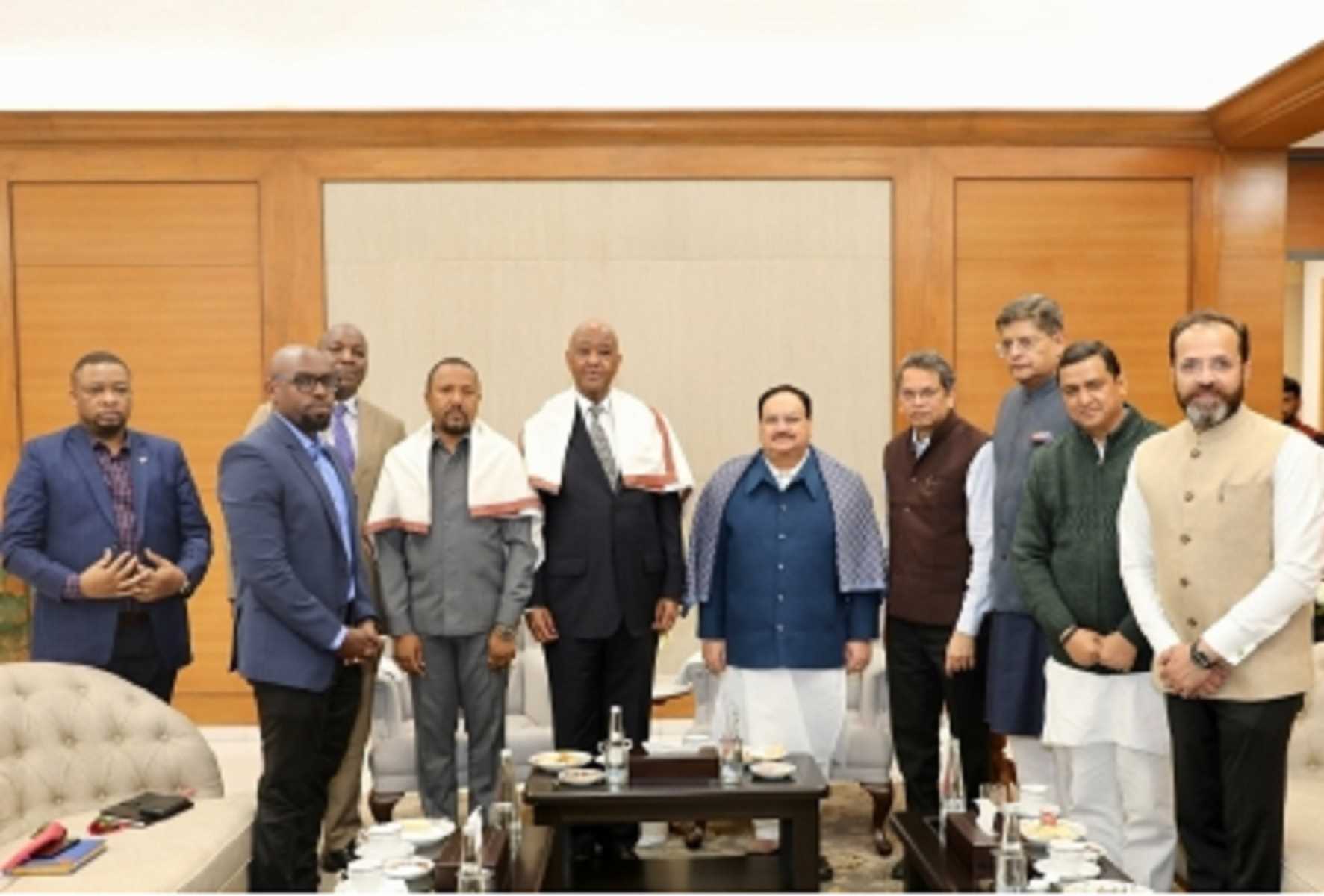 तंजानिया के प्रतिनिधिमंडल ने दिल्ली में भाजपा प्रमुख नड्डा से मुलाकात की