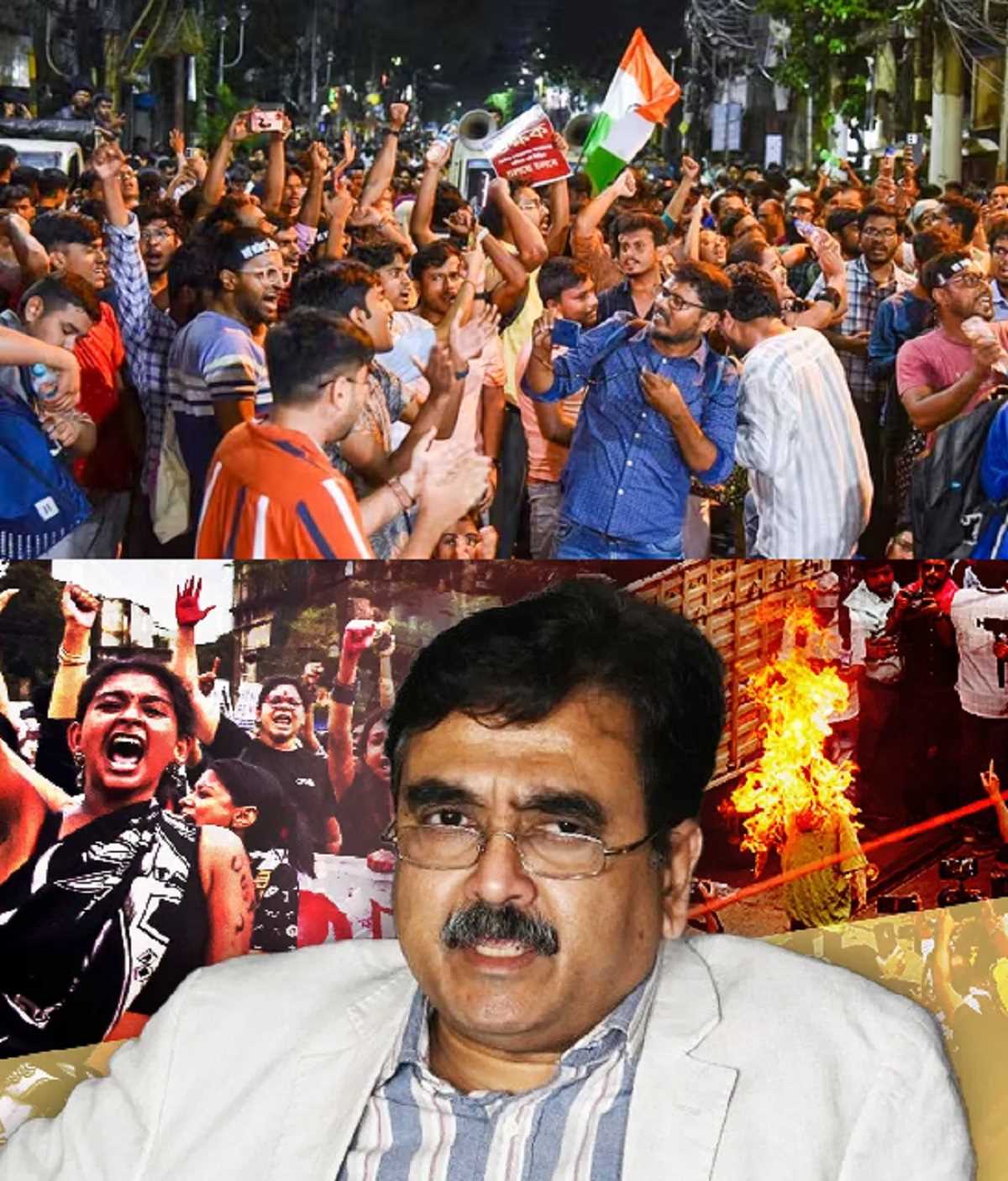 कोलकाता में प्रदर्शनकारी डॉक्टर्स ने किया बीजेपी सांसद का विरोध