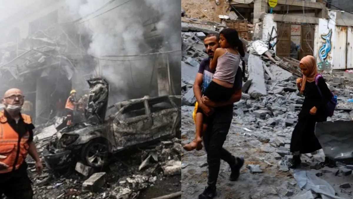 दक्षिणी गाजा पर इजरायली बमबारी में 26 नागरिकों की मौत