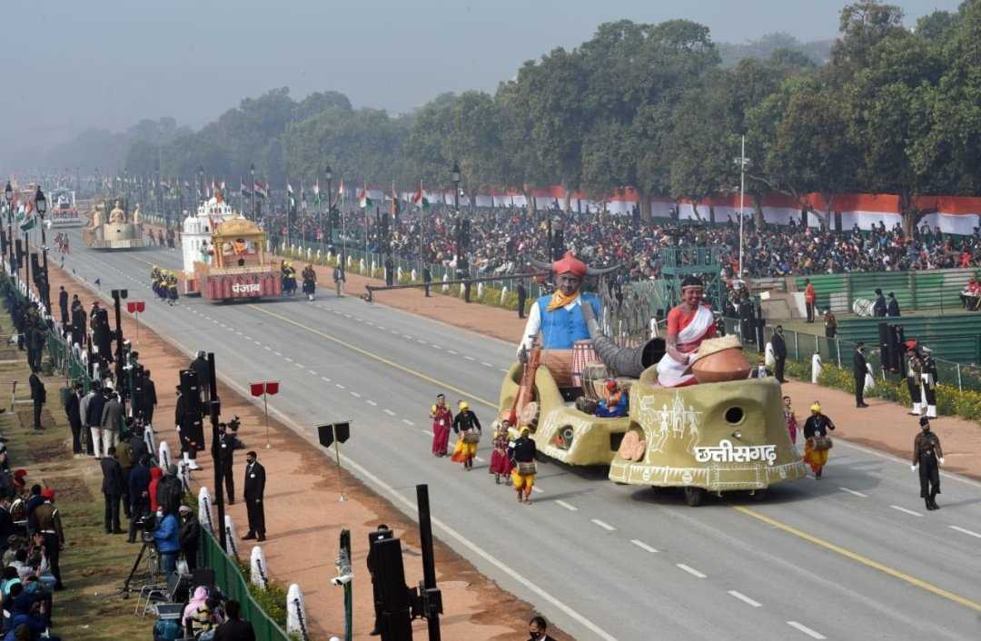 गणतंत्र दिवस परेड में नजर आया छत्तीसगढ़ के लोक संगीत का वाद्य वैभव