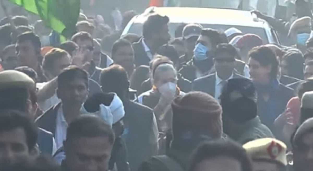सोनिया व प्रियंका दिल्ली में राहुल के साथ भारत जोड़ो यात्रा में हरुई शामिल
