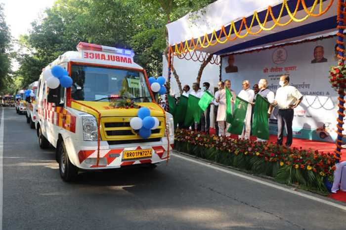 सभी प्रखंडों में एडवांस लाइफ सपोर्ट एंबुलेंस उपलब्ध कराने वाला बिहार पहला राज्य होगा : नीतीश सभी प्रखंडों में एडवांस लाइफ सपोर्ट एंबुलेंस उपलब्ध कराने वाला बिहार पहला राज्य होगा : नीतीश