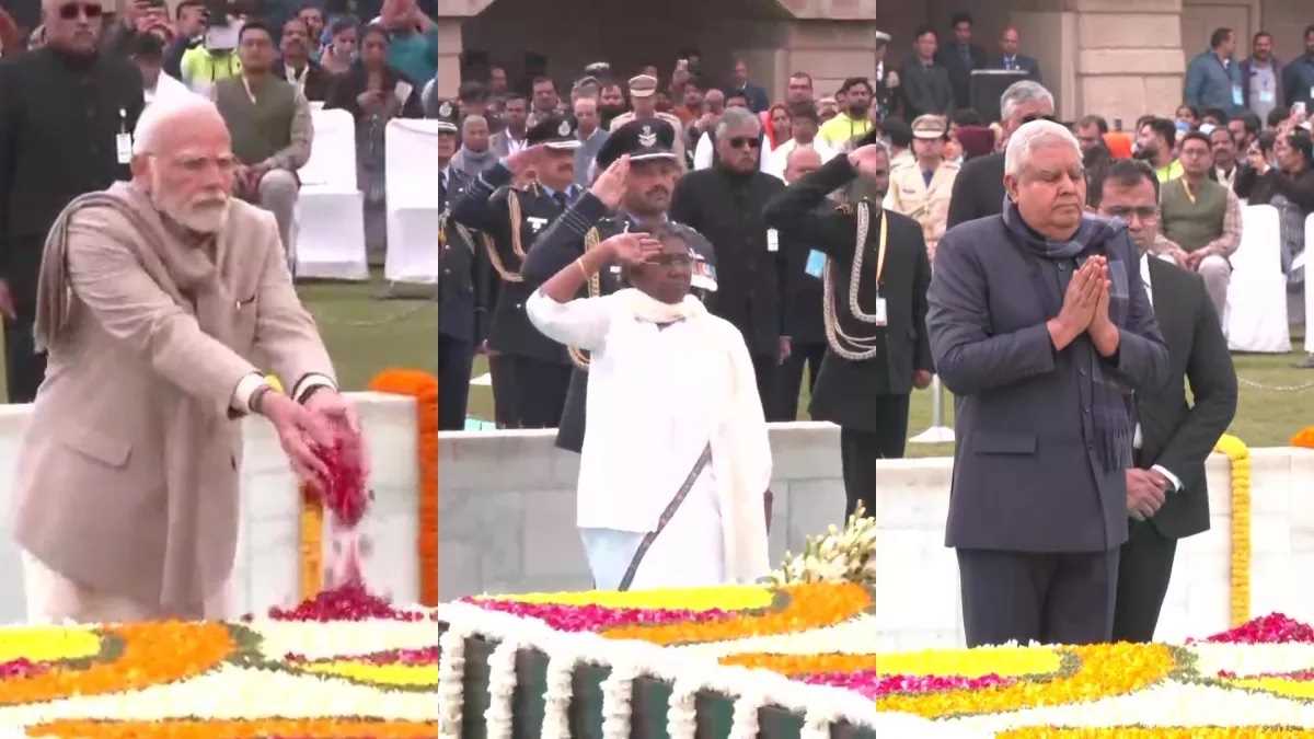 महात्मा गांधी की 77वीं पुण्यतिथि : पीएम मोदी, अमित शाह-नड्डाऔर खड़गे ने दी श्रद्धांजलि