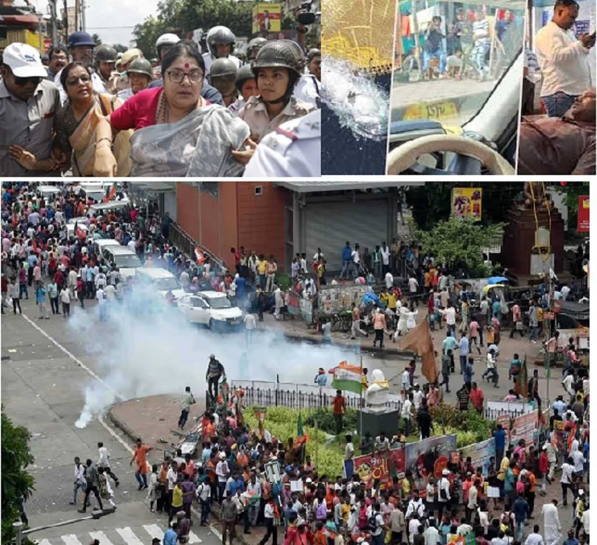 कहीं फायरिंग तो कहीं लाठीचार्ज, बंगाल में बंद के दौरान बवाल, हिरासत में बीजेपी के 3 बड़े नेता
