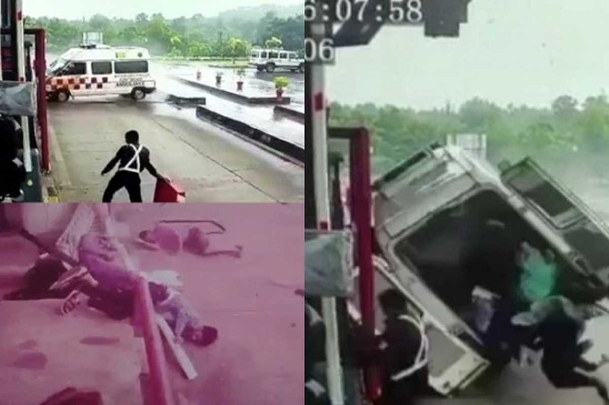 कर्नाटक : पोल से टकराकर एंबुलेंस पलटने से चार की मौत