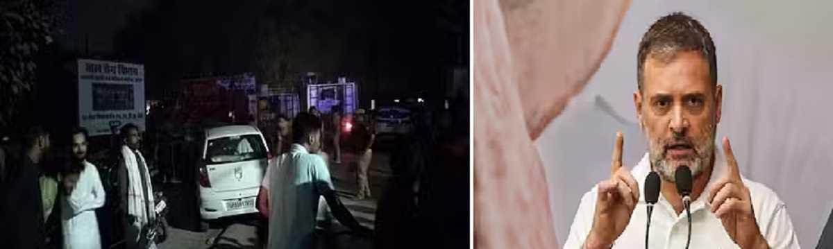 एक तरफ नवजात शिशुओं के परिवार रो रहे, दूसरी तरफ डिप्टी सीएम के स्वागत के लिए सड़क पर हुआ चूने का छिड़काव- झांसी हादसे पर बोले कांग्रेस