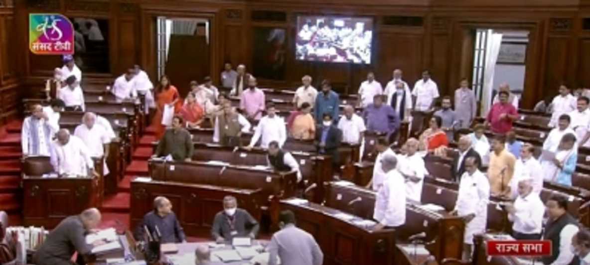 राउत की गिरफ्तारी पर हंगामा, राज्यसभा की कार्यवाही  स्थगित