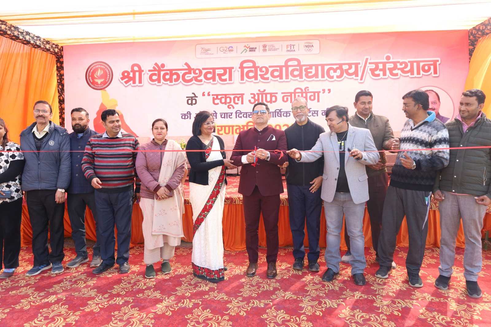 वेंक्टेश्वरा में चार दिवसीय वार्षिक स्पोर्ट्स मीट ‘रणभूमि-2025’ का शानदार आयोजन