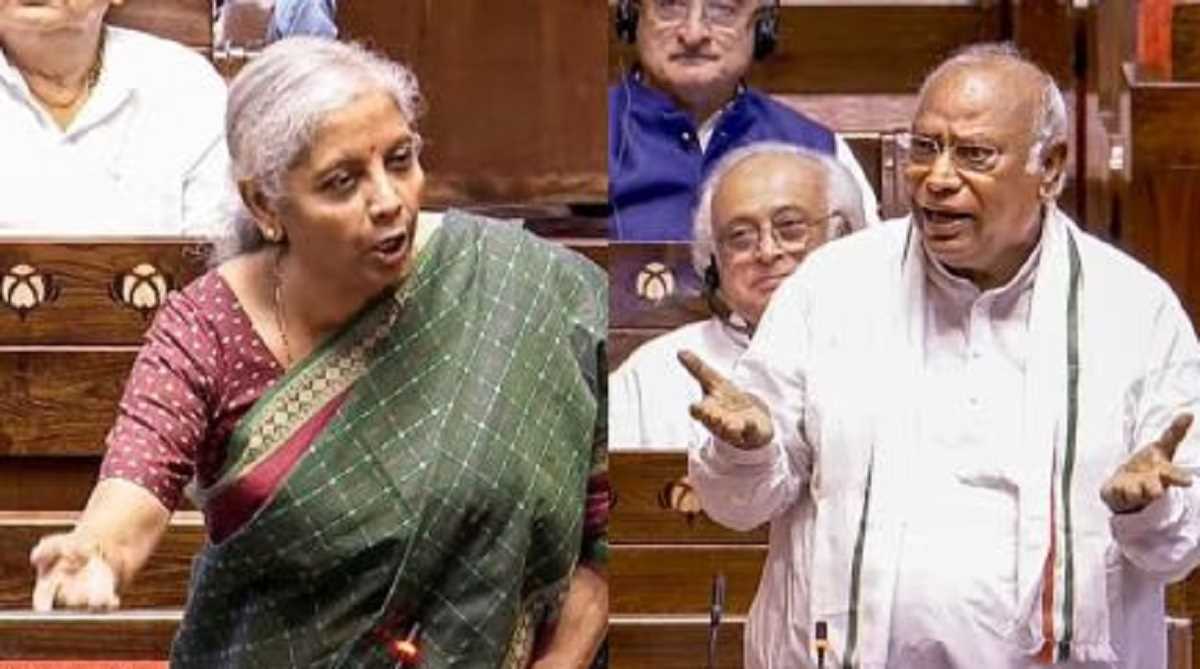 सीतारमण का खरगे को जवाब, कहा- मेरे लिए हिंदुस्तान का हर राज्य अहम सीतारमण का खरगे को जवाब, कहा- मेरे लिए हिंदुस्तान का हर राज्य अहम