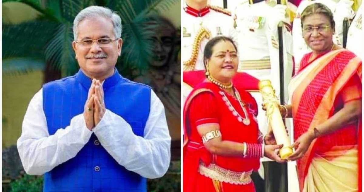 भूपेश ने पद्मश्री सम्मान मिलने पर श्रीमती उषा बारले को दी बधाई