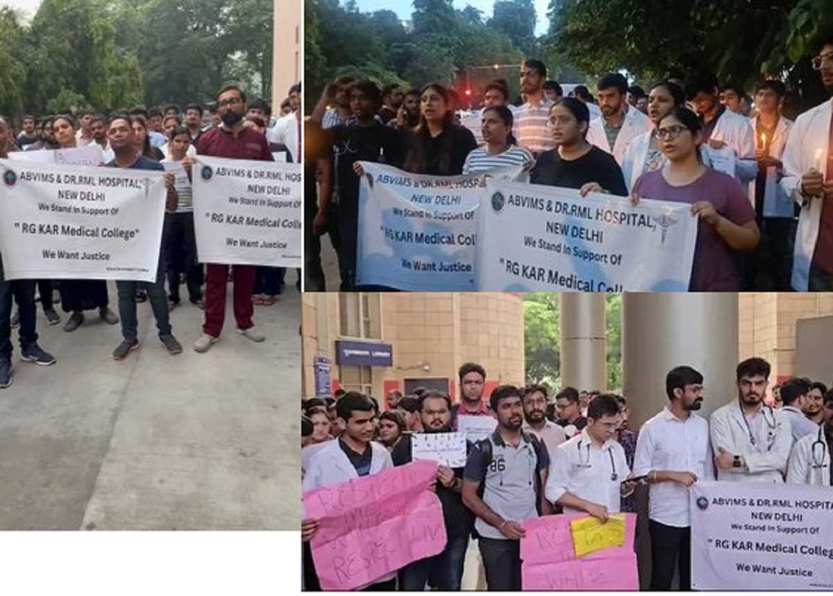 दिल्ली के आरएमएल कॉलेज में विरोध प्रदर्शन जारी, प्रदर्शनकारियों ने की सीपीए लागू करने की मांग