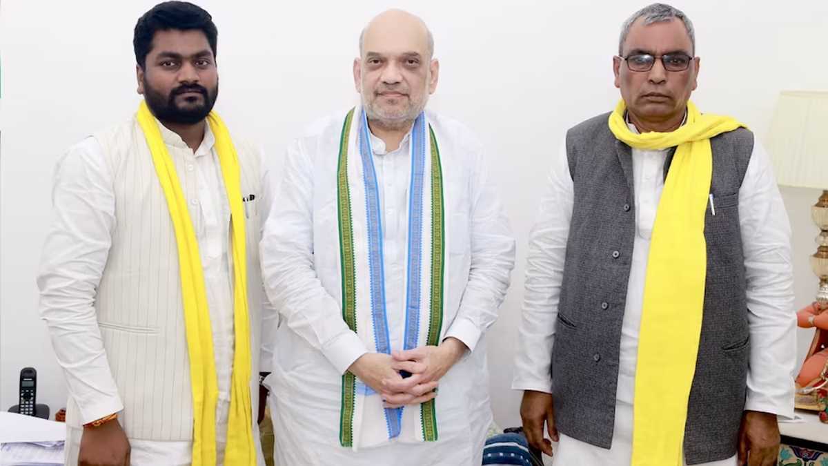 ओमप्रकाश राजभर की पार्टी एनडीए में शामिल, अमित शाह बोले- यूपी में मजबूती मिलेगी