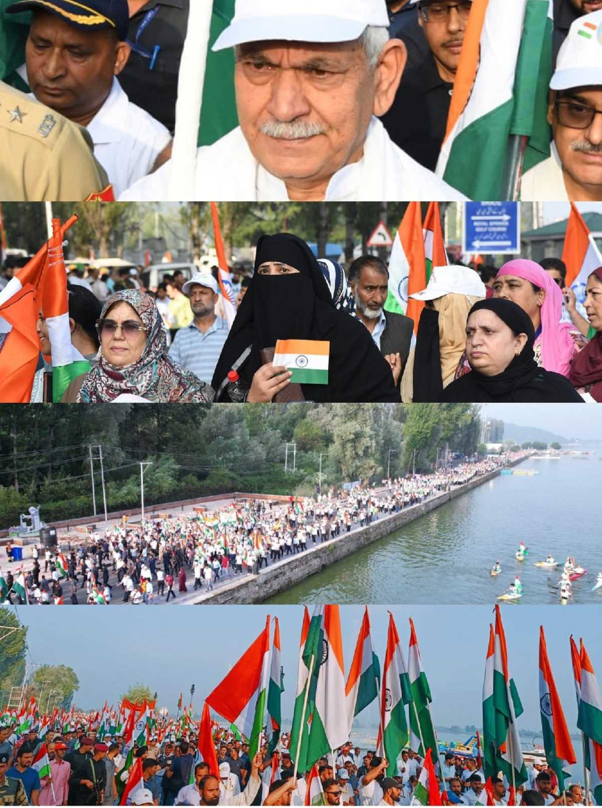 हरियाणा कृषि मंत्री कंवरपाल गुर्जर के नेतृत्व में निकाली गई तिरंगा यात्रा, उमड़ा जनसैलाब