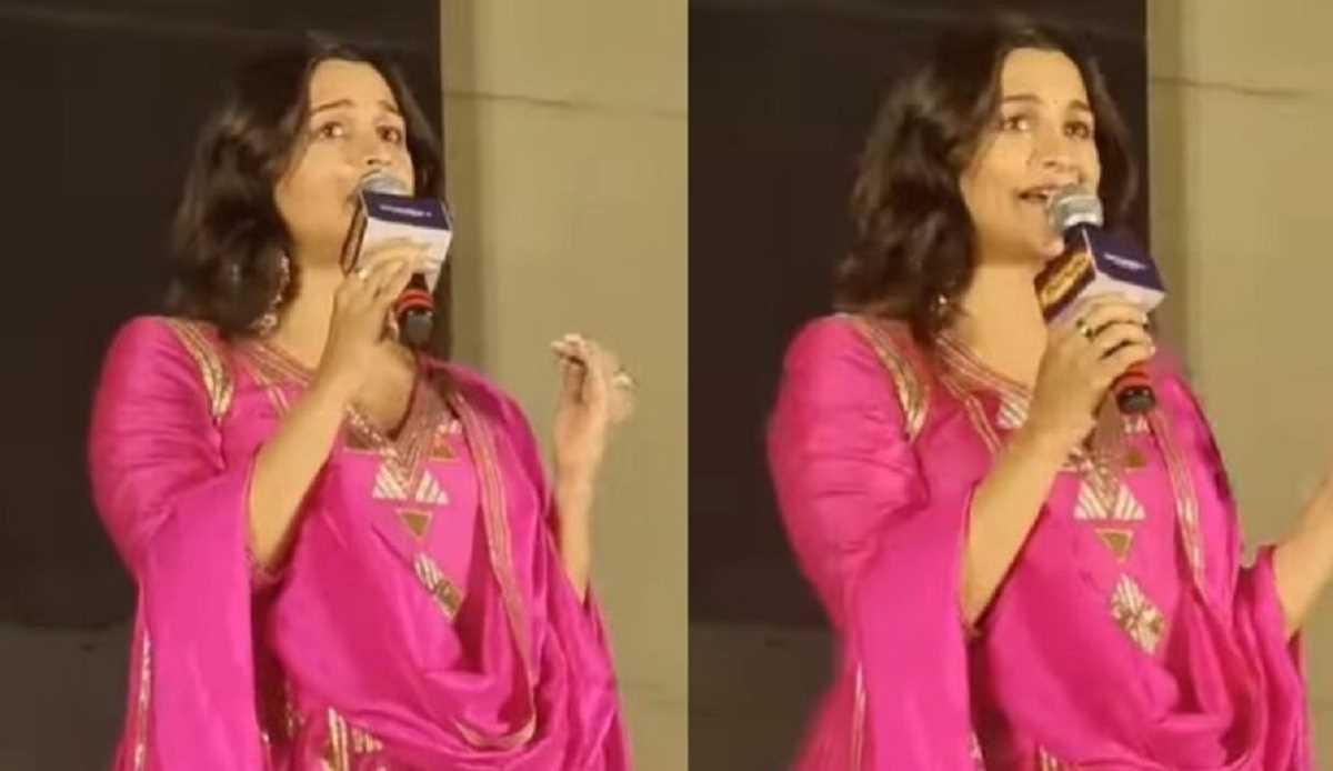 आलिया भट्ट ने तेलुगु में गाया केसरिया गाना
