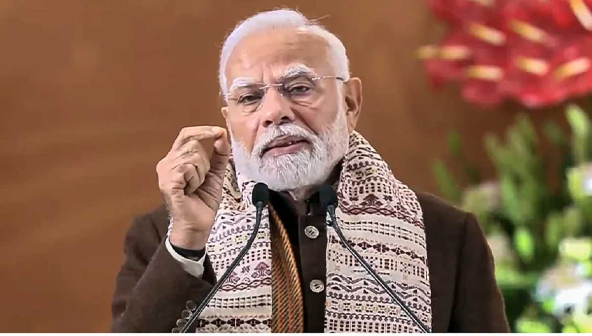 मोदी ने देश की पहली नदी जोड़ो परियोजना का शिलान्यास किया मोदी ने देश की पहली नदी जोड़ो परियोजना का शिलान्यास किया