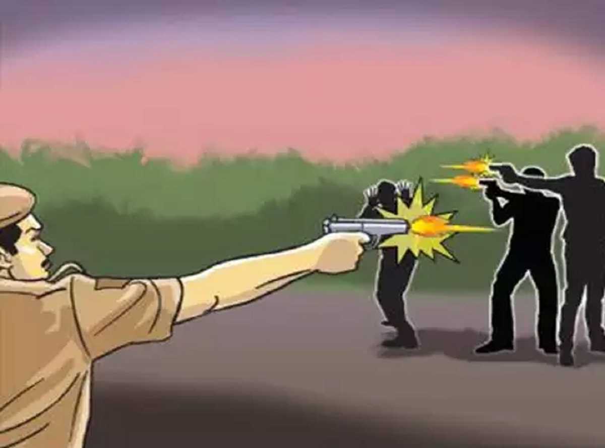 पंजाब के बटाला में पुलिस और गैंगस्टरों के बीच मुठभेड़ जारी पंजाब के बटाला में पुलिस और गैंगस्टरों के बीच मुठभेड़ जारी