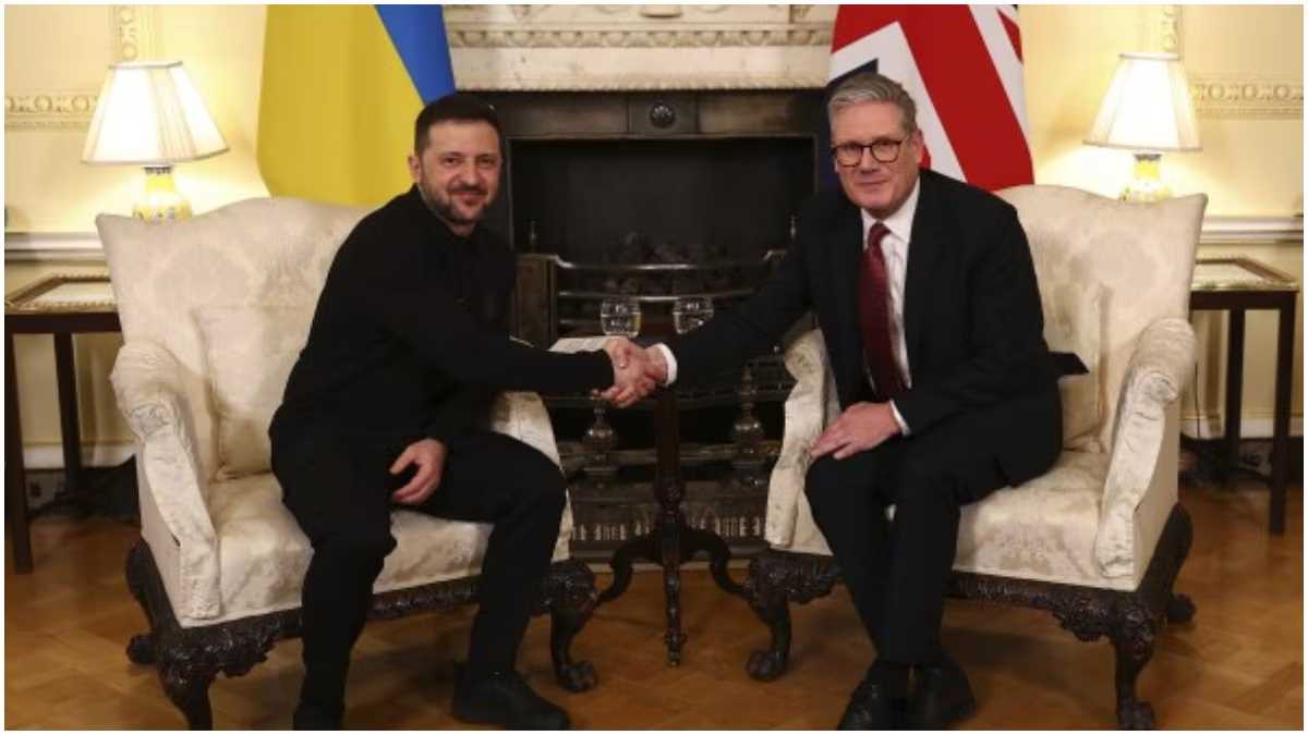 ब्रिटेन के प्रधानमंत्री स्टार्मर से मिले यूक्रेनी राष्ट्रपति जेलेंस्की, युद्ध में सहयोग के लिए कहा धन्यवाद