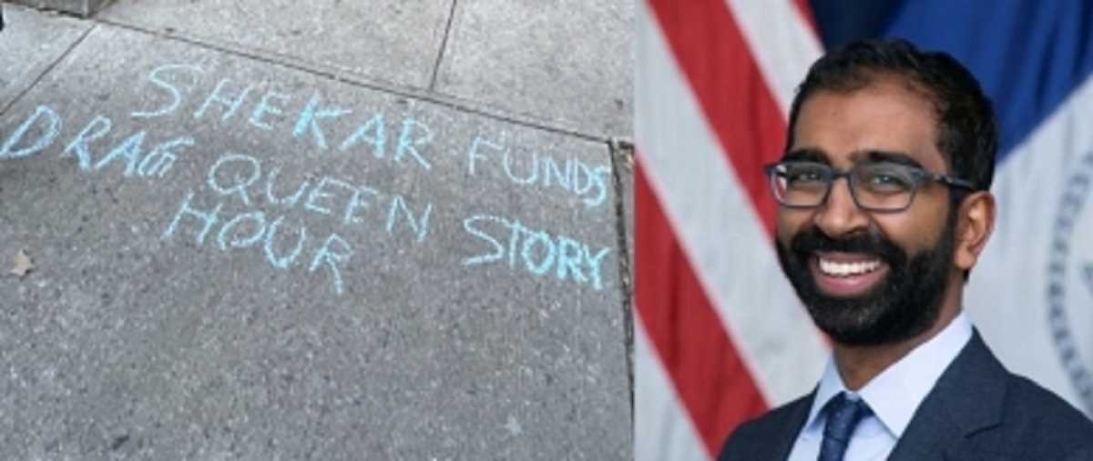 ड्रैग-विरोधी प्रदर्शनकारियों ने भारतीय-अमेरिकी पार्षद के घर के बाहर किया प्रदर्शन