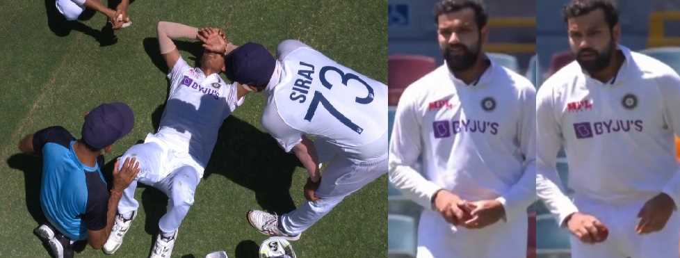 चौथे टेस्ट के दौरान ही चोटिल हुए नवदीप सैनी, रोहित शर्मा ने पूरा किया ओवर चौथे टेस्ट के दौरान ही चोटिल हुए नवदीप सैनी, रोहित शर्मा ने पूरा किया ओवर