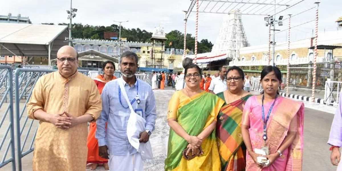 इसरो वैज्ञानिकों ने तिरुमाला में की पूजा-अर्चना