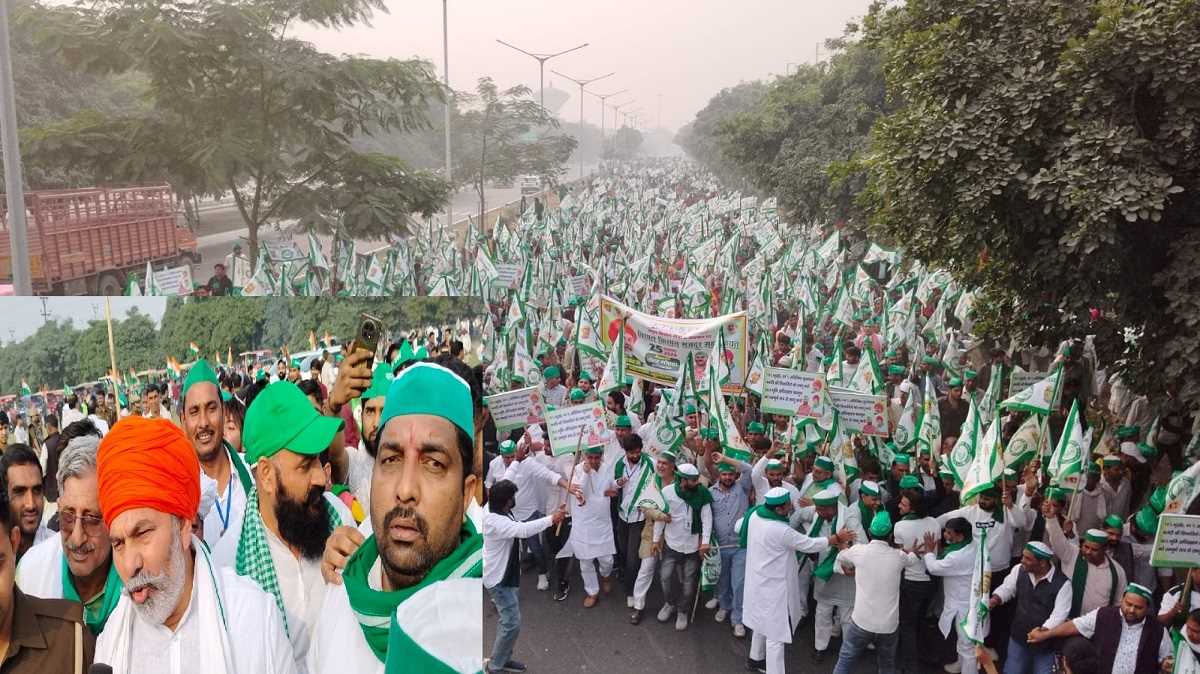 संयुक्त किसान मोर्चा के नेतृत्व में ग्रेटर नोएडा प्राधिकरण के समक्ष किसान महापंचायत आयोजित