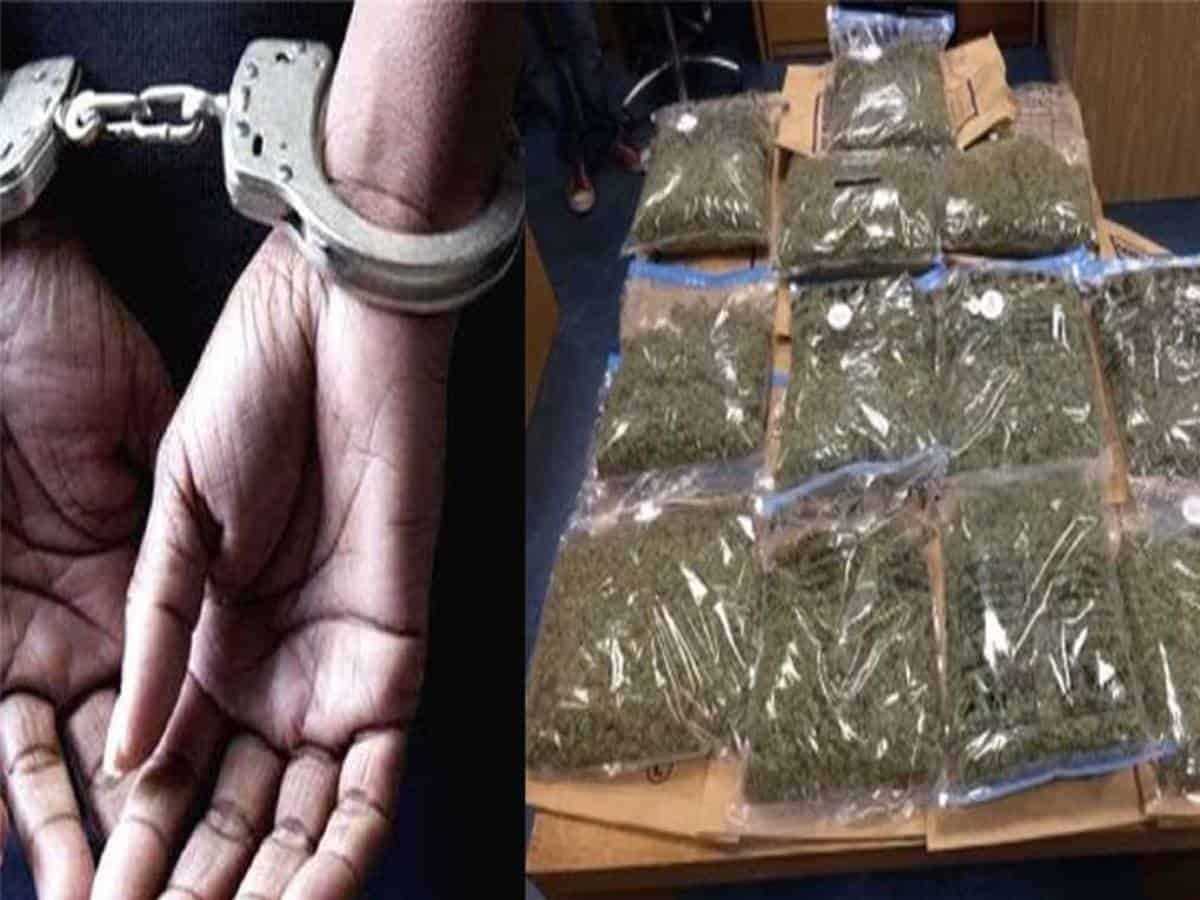 पुलिस ने बरामद किया 210 किलो गांजा, कीमत 25 लाख, 2 गिरफ्तार