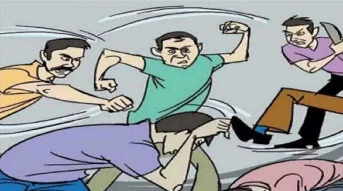 एमिटी यूनिवर्सिटी के छात्रों के दो गुटों में मारपीट, पुलिस की मौजूदगी में चले डंडे