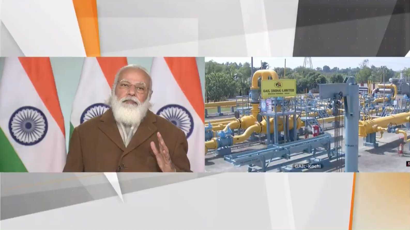 कोच्चि-मंगलुरु गैस पाइपलाइन का PM मोदी ने किया उद्घघाटन, सरकार की प्राथमिकताओं को गिनाया