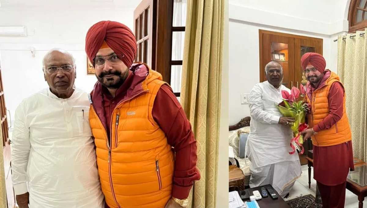 सिद्धू ने की कांग्रेस अध्यक्ष मल्लिकार्जुन खड़गे से मुलाकात सिद्धू ने की कांग्रेस अध्यक्ष मल्लिकार्जुन खड़गे से मुलाकात