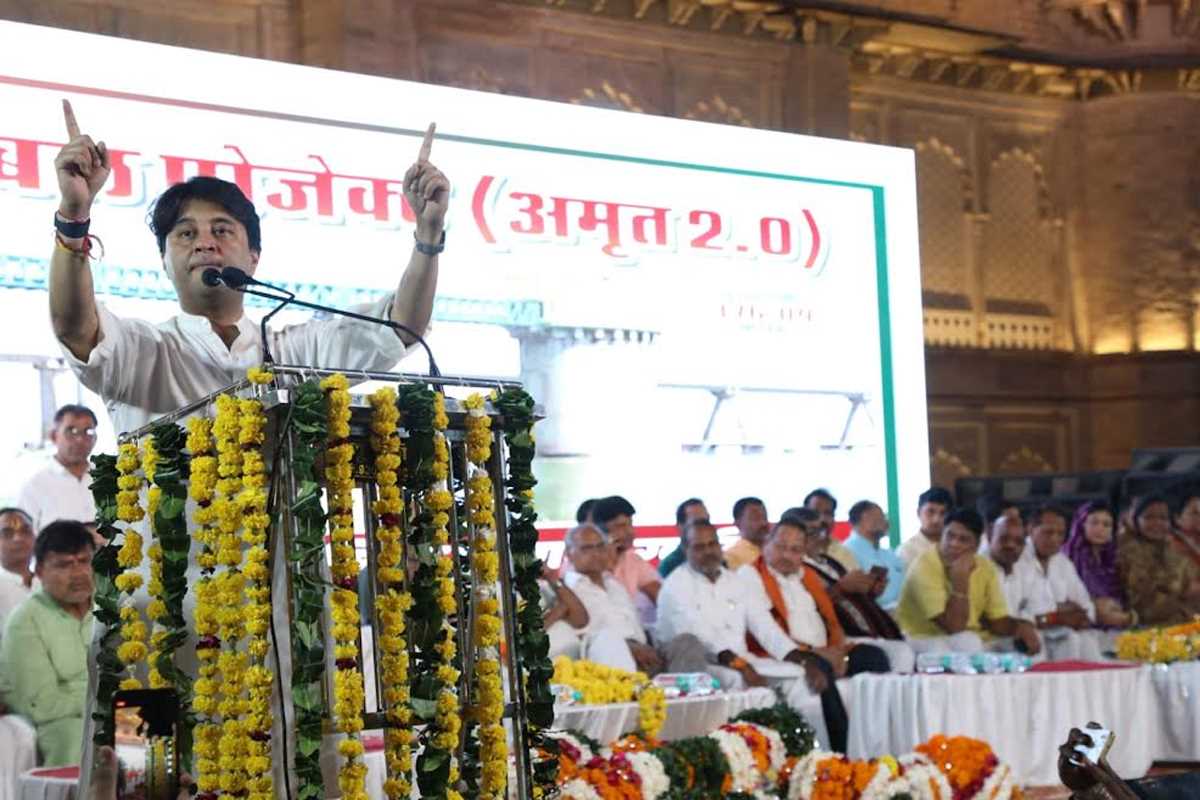 सिंधिया ने किया ग्वालियर चंबल क्षेत्र की 8 हजार करोड़ की योजनाओं का शिलान्यास