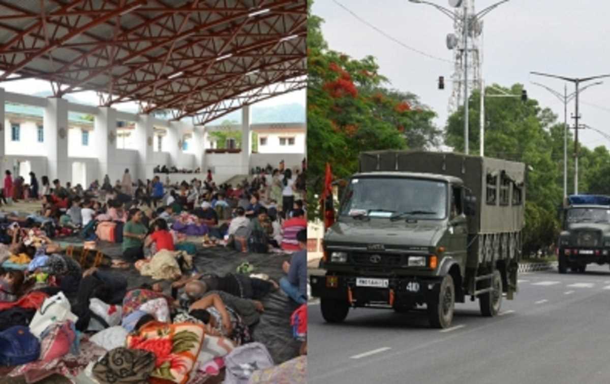 मणिपुर: अनुच्छेद 355 लागू, सेना का फ्लैग मार्च जारी, अतिरिक्त सैनिकों को असम से एयरलिफ्ट किया गया