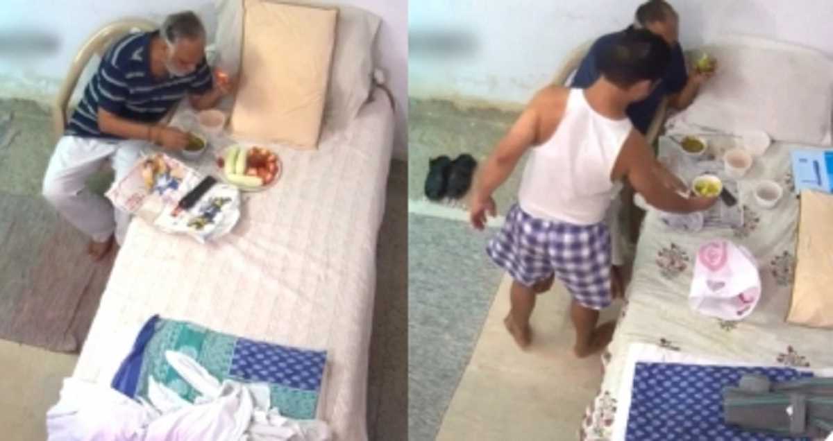 मसाज के बाद होटल जैसा खाना खाते नजर आए सत्येंद्र जैन, एक और वीडियो हुआ वायरल